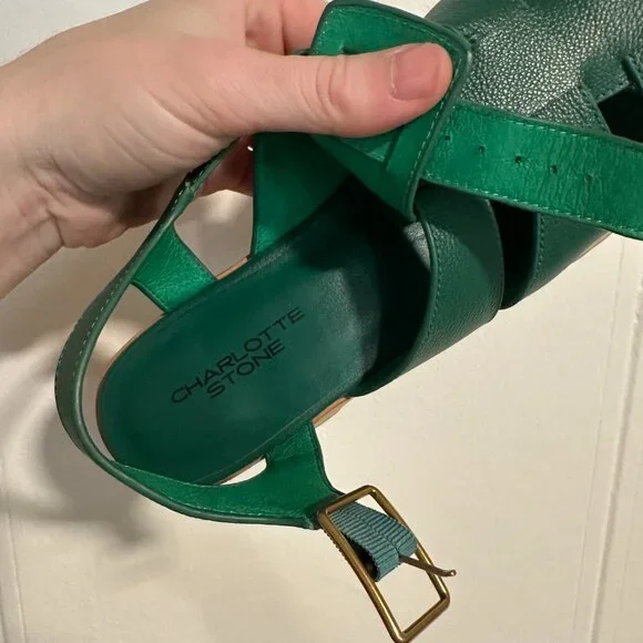 Charlotte Stone Roddy Sandals Size 9W - Picture 4 of 6